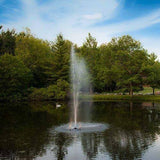 Scott Aerator Gusher Fountain 1½ HP 230 Volt, Our Gusher fountains create a highly visible, wind-resistant vertical column of water that adds a magnificent focal point to your property. Around the base of the column, a frothy, highly aerated, cascading stream creates a "white boil" effect that not only sounds delightful, but also helps maintain water clarity. Further, its rapid flow adds abundant oxygen to your water, promoting a healthy aquatic environment while naturally breaking down decaying vegetation.