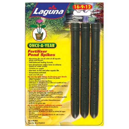 pond plant fertilizer Laguna Once-A-Year Fertilizer Pond Spikes 16-9-12