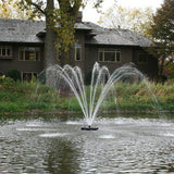 Kasco 2HP J Series Fountains 208-240 Volts, Kasco’s decorative fountains are the perfect way to beautify any mid-to-large size pond or lake. This versatile fountain comes with six interchangeable nozzle heads giving you the option to choose and change the spray pattern as you wish. Kasco also offers premium nozzles for the J Series Fountains available separately. Optional lighting packages are available to extend the visual impact of your fountain into the evening hours. These units are available in a varie