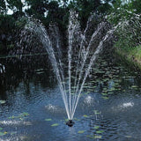 OASE Floating Fountain with Lights, The Floating Fountain with Lights performs a show of movement and texture. Built to be an enduring focal point or the life of the party for a special event. Offering a variety of water patterns, the fountain appeals to both the modernist and traditionalist. It can be installed in a lake or pond, either artificial or natural. Floating fountains aerate, circulate water and control the accumulation of organic matter. The Floating Fountain with Lights is eco-friendly and envi