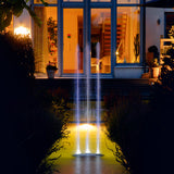 OASE Water Trio, This linear water feature has three distinct fountains with varying jet heights (12-55 inches). Eco-friendly LED lighting provides a range of light intensities. Customized settings programmed with a remote control promises convenience and ease of use. An energy-efficient 12-volt technology minimizes environmental impact. The Water Trio includes 3 pumps/nozzles, external control unit, transformer and cables. What’s in the Box: 3 Pumps/Nozzles External Control Unit Transformer And Cables Feat