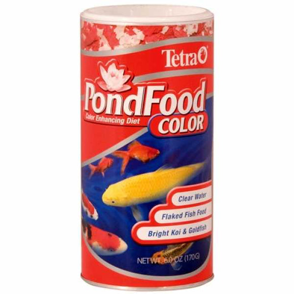 Tetra Pond Food Color Flaked Food 6 oz. - Floating