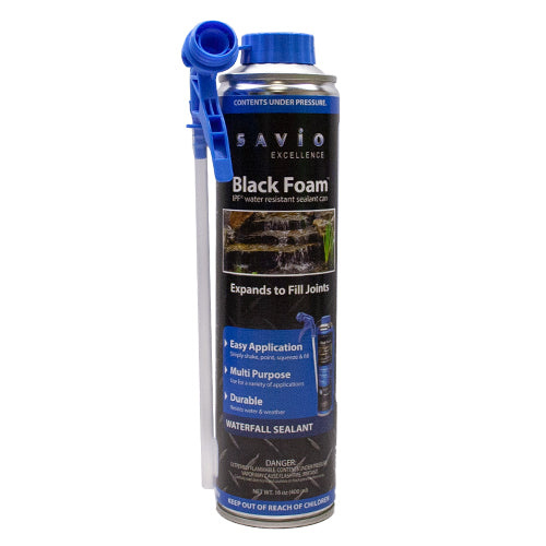 Savio Black Foam IPF Water Resistant Sealant Can