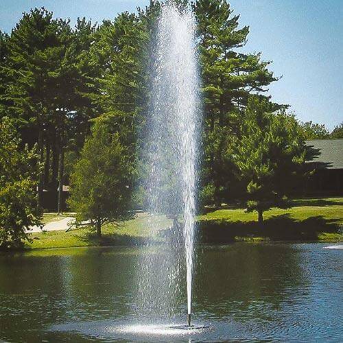 Scott Aerator Gusher Fountain 1½ HP 230 Volt, Our Gusher fountains create a highly visible, wind-resistant vertical column of water that adds a magnificent focal point to your property. Around the base of the column, a frothy, highly aerated, cascading stream creates a 